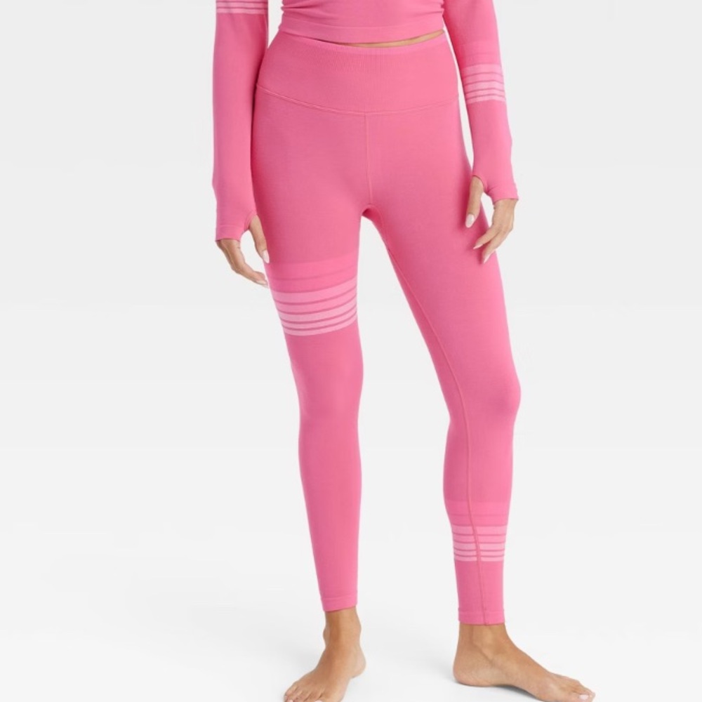 New! Women's High-Rise Seamless Leggings - JoyLab™ Pink Size XS